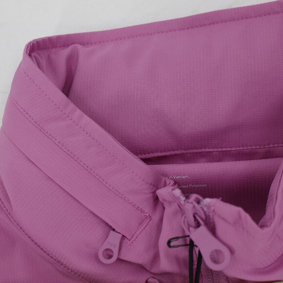 Girlfriend collective windbreaker jacket women's small zip up crop pink hooded - Picture 14 of 15